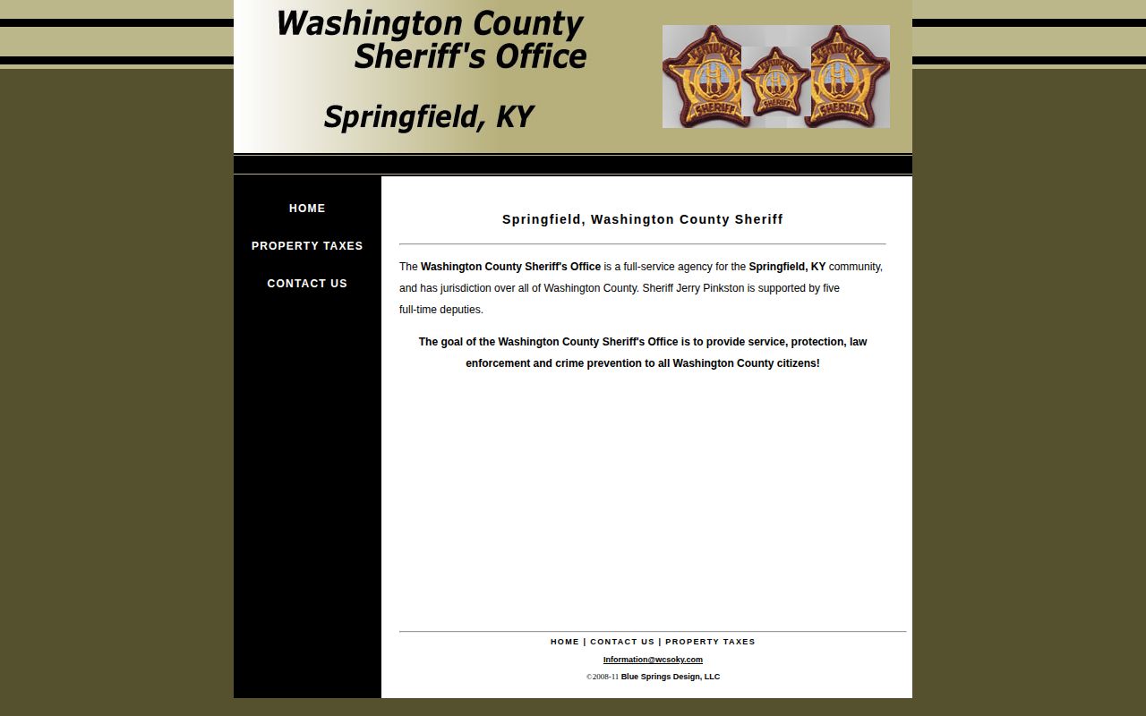 Washington County Sheriff site checked for arrests today
