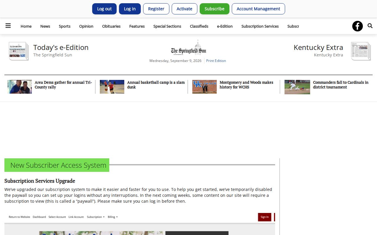 Springfield Sun local news archive for Washington County arrest reports
