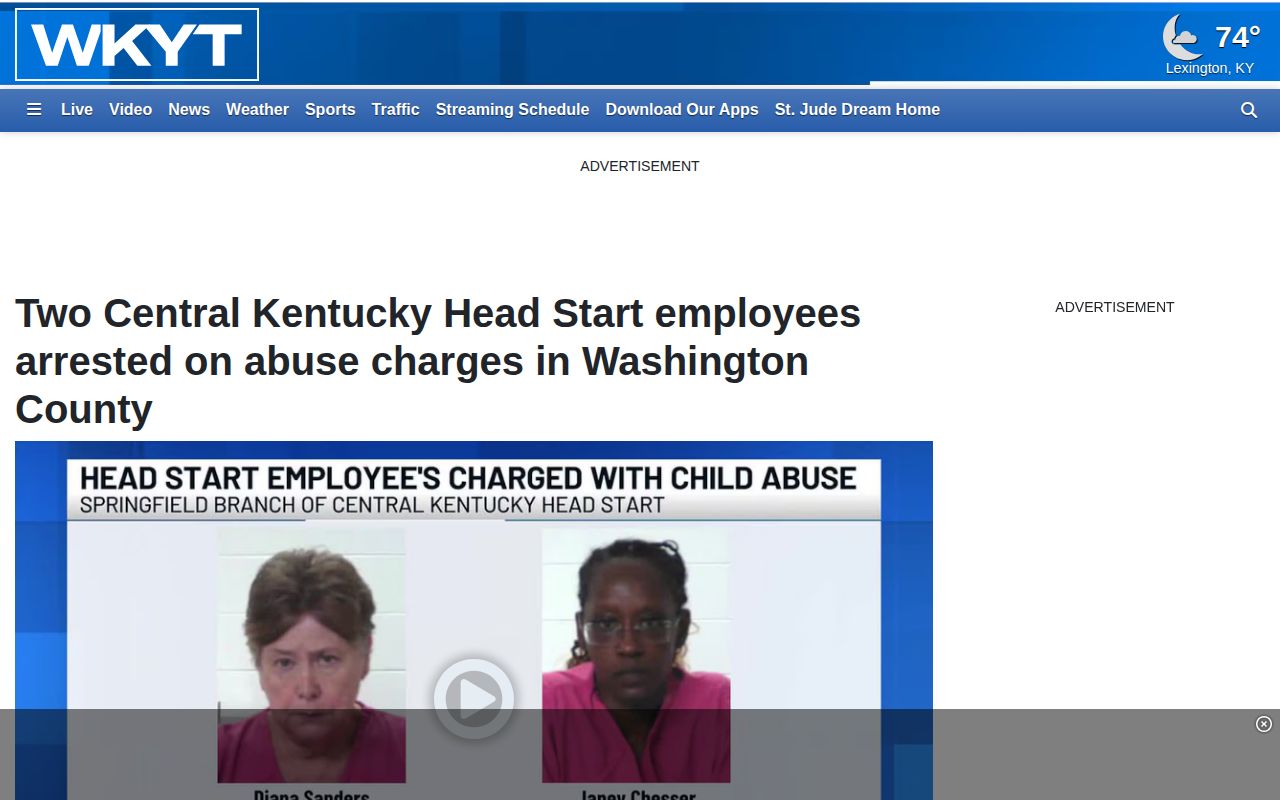 WKYT event-driven Washington County arrest report